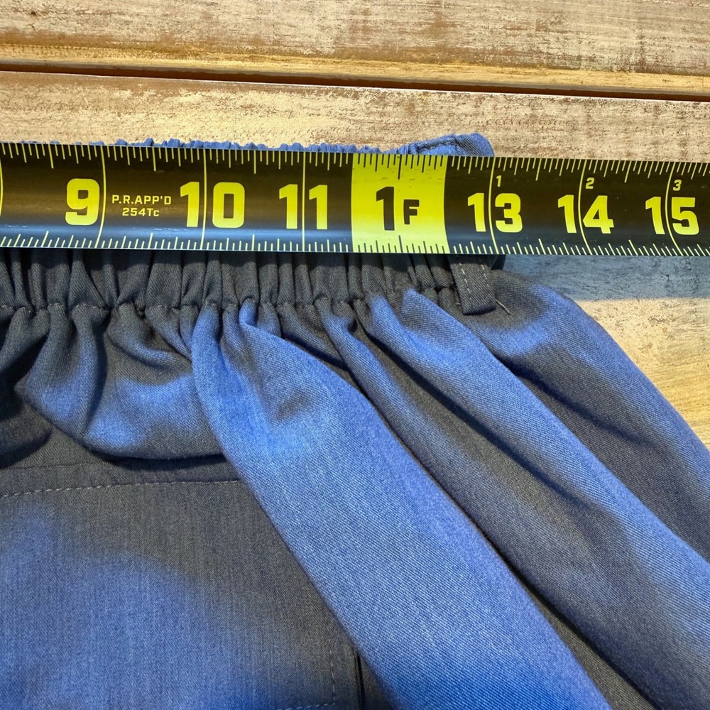 Athina Blue Wide Leg Cargo Pants Multi Pocket Utility Rayon Womens Small NWT - Picture 6 of 8